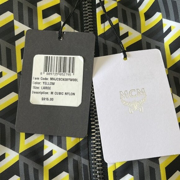 🎁 MCM Men’s Cubic Monogram Print Bomber Jacket - Picture 9 of 10